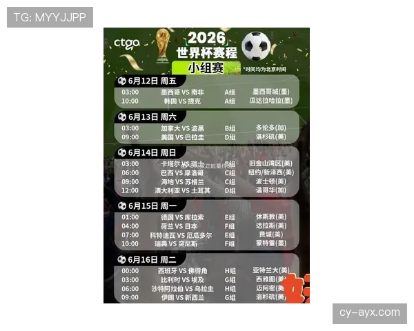 墨西哥2026世界杯小组赛赛程解析 出线形势与关键战前瞻